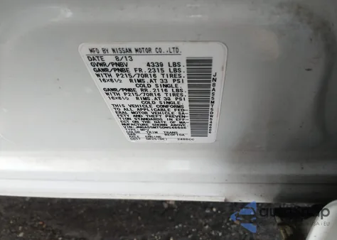 2013 Nissan Rogue S/Sv z USA, uszkodzony, nr VIN JN8AS5MT5DW546686